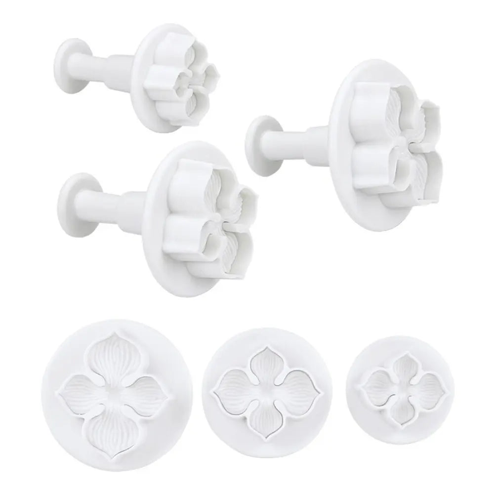 Graziano - Set da 3 Tagliapasta a forma di Ortensia