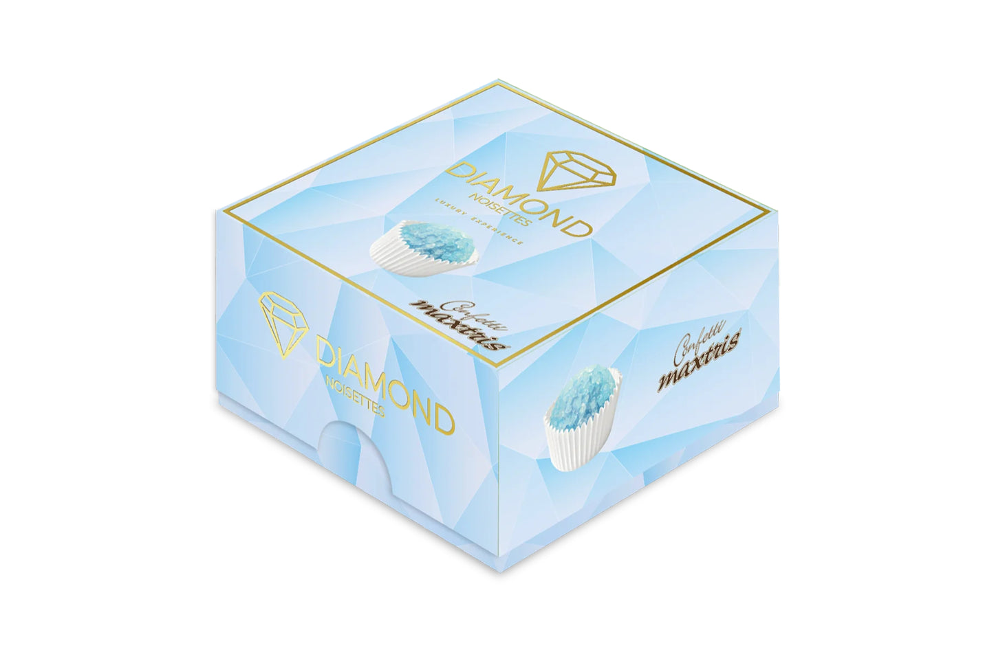 Maxtris - Vassoio Confetti DIAMOND Noisettes Celeste