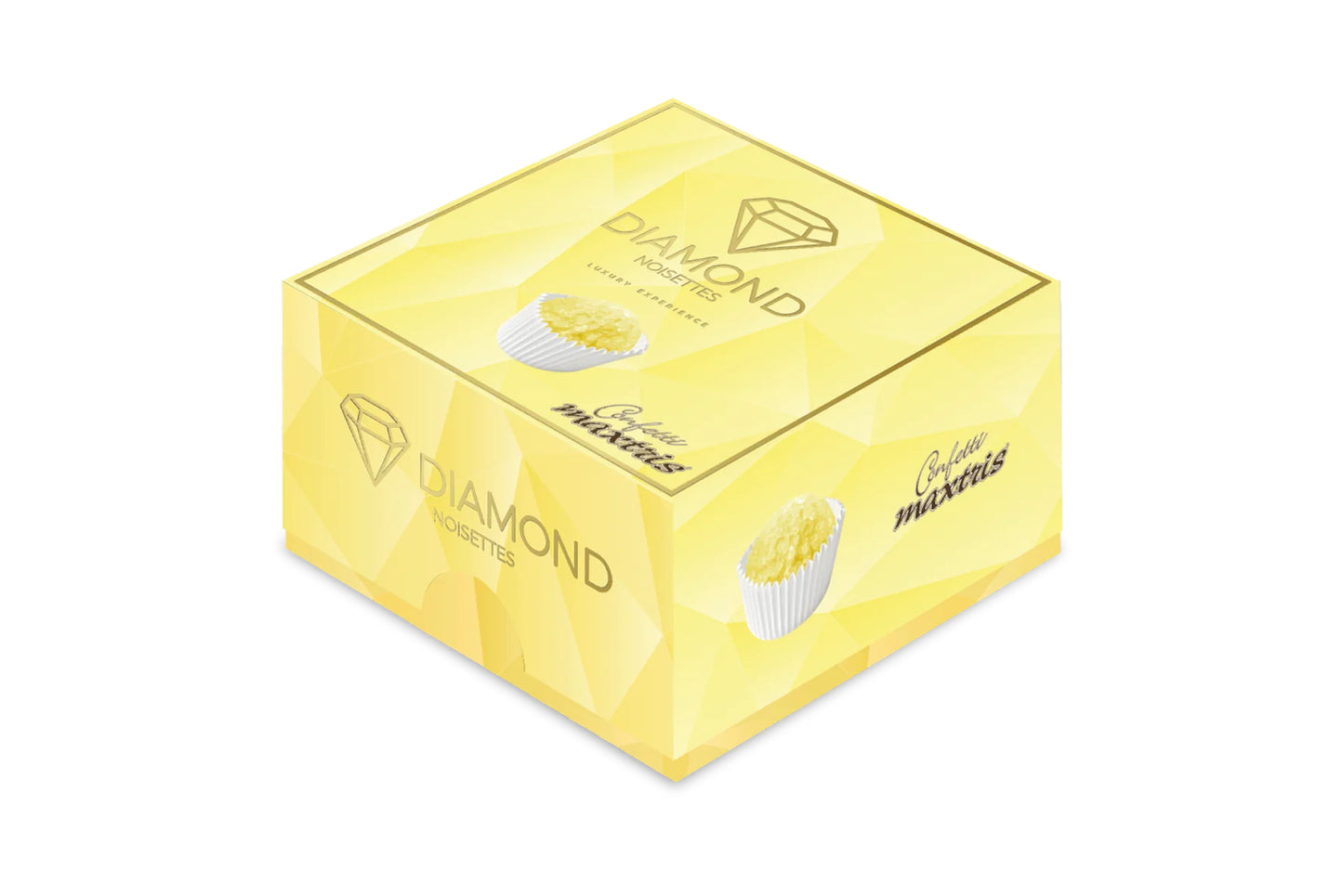 Maxtris - Vassoio Confetti DIAMOND Noisettes Giallo