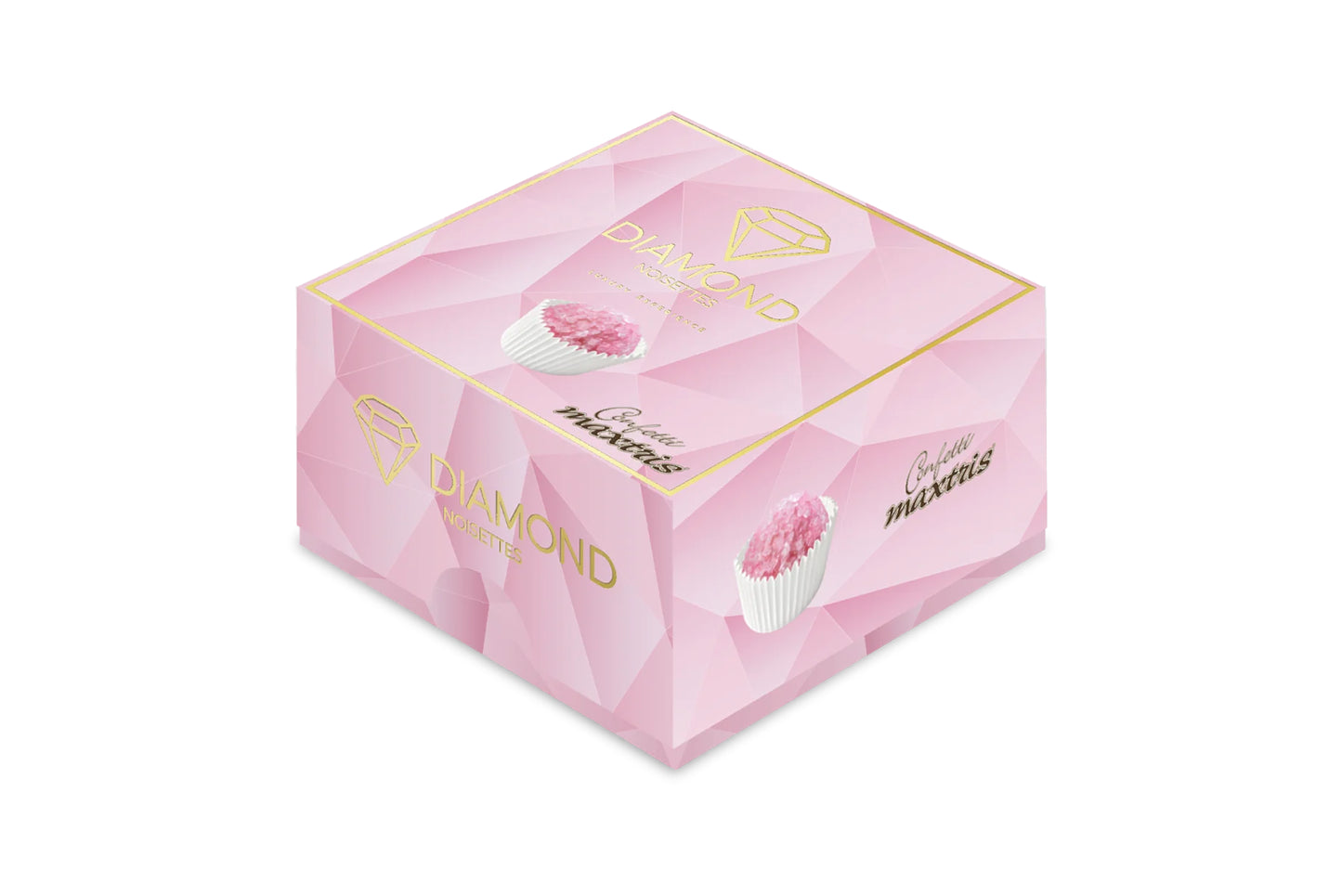 Maxtris - Vassoio Confetti DIAMOND Noisettes Rosa