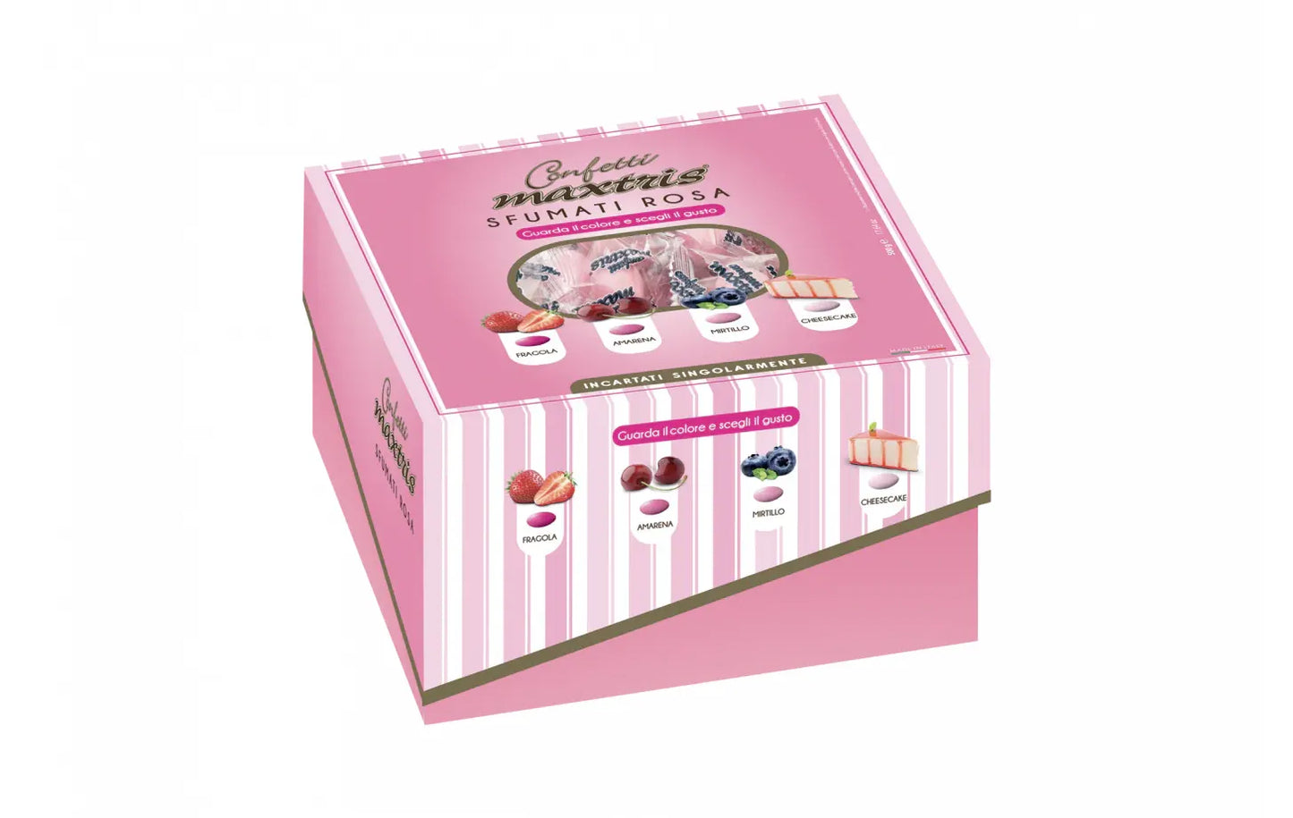 Maxtris - Vassoio Confetti Incartati Sfumati Rosa