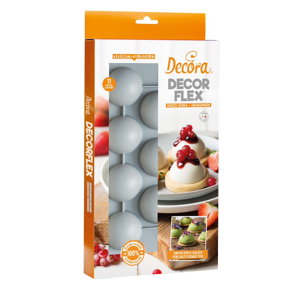 Decora - Stampo in silicone flessibile mezza sfera