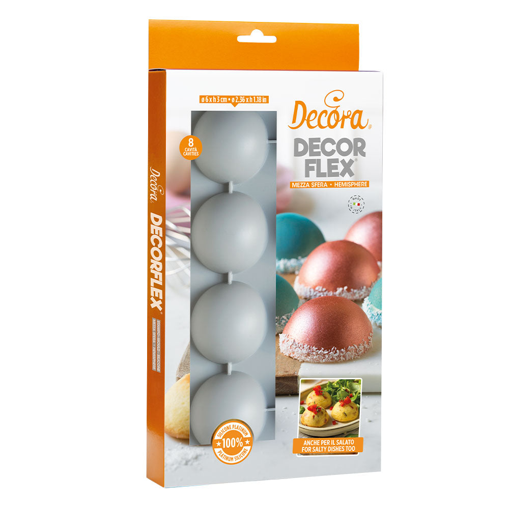 Decora - Stampo in silicone flessibile mezza sfera