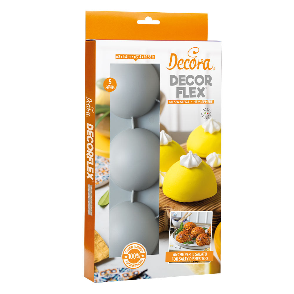 Decora - Stampo in silicone flessibile mezza sfera