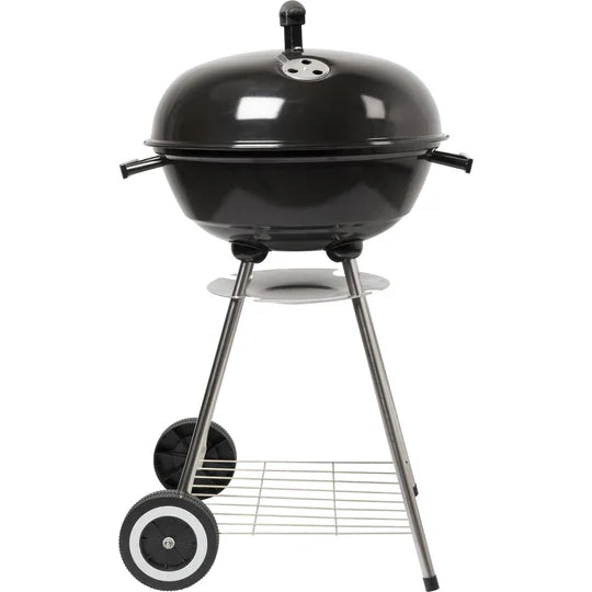 Barbecue Tondo con coperchio e ruote h86cm x diametro 47 cm