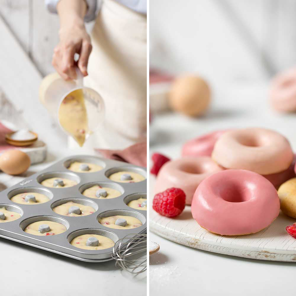 Decora - Stampo Donuts 26,5 x 35,5 x h 2,5 cm - 12 cavità