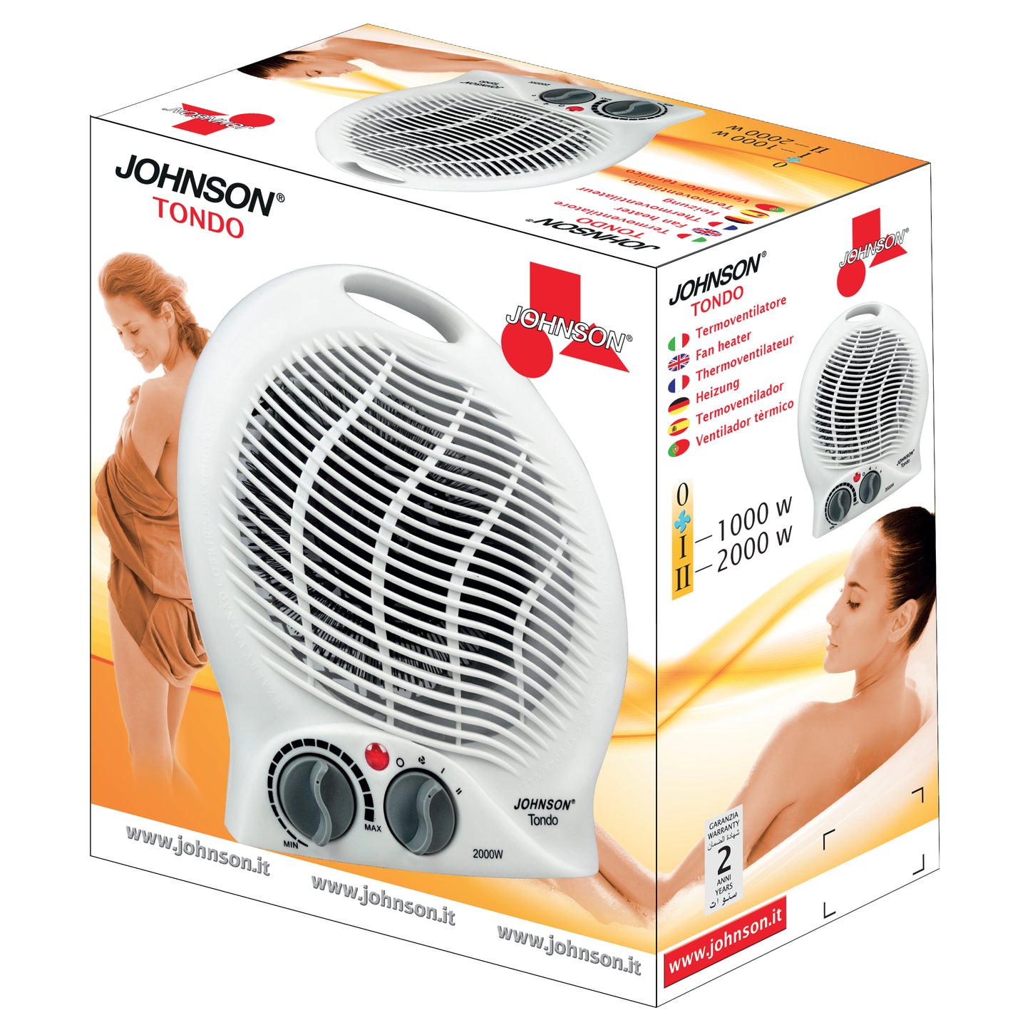 Johnson Tondo Termoventilatore Regolabile
