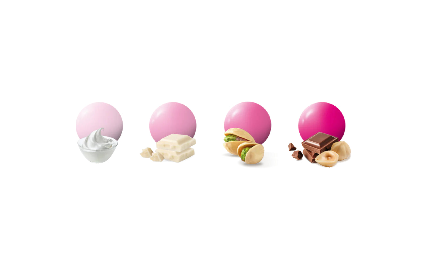 Maxtris - Confetti Bon Bon Cream Sfumato Rosa