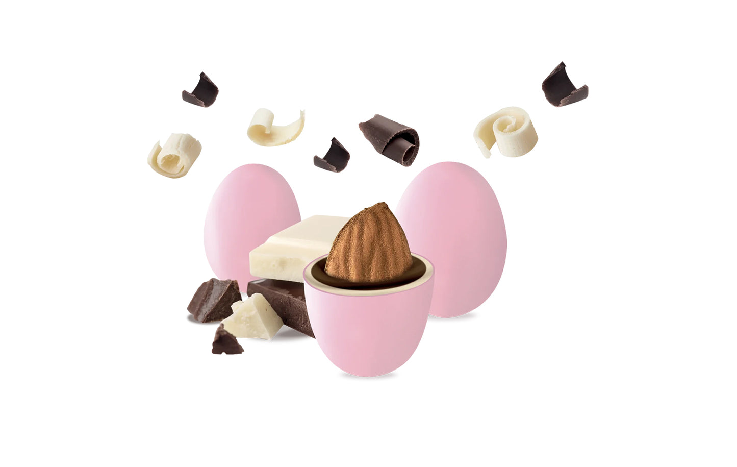 Maxtris - Vassoio Confetti Incartati Dolce Arrivo Rosa