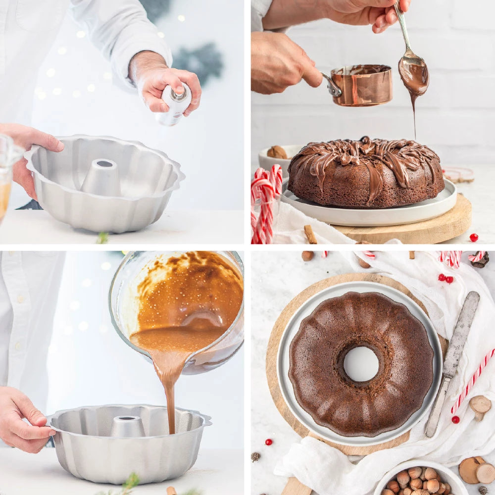 Decora Stampo Antiaderente Ciambellone Bundt Cake diametro 27 altezza 8.5 cm