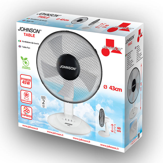 Johnson Table Ventilatore da Tavolo 45 W
