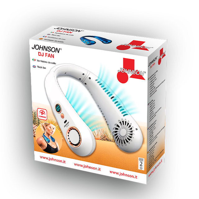 Johnson DJ FAN Ventilatore da Collo Ricaricabile USB-C