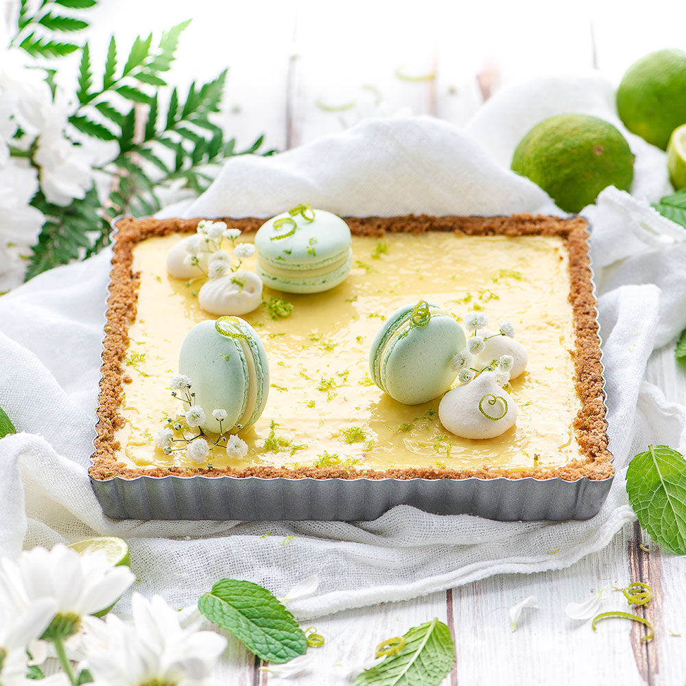 Decora - Stampo crostata con fondo mobile quadrato