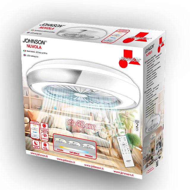 Johnson Nuvola Ventilatore da Soffitto 6 Velocità