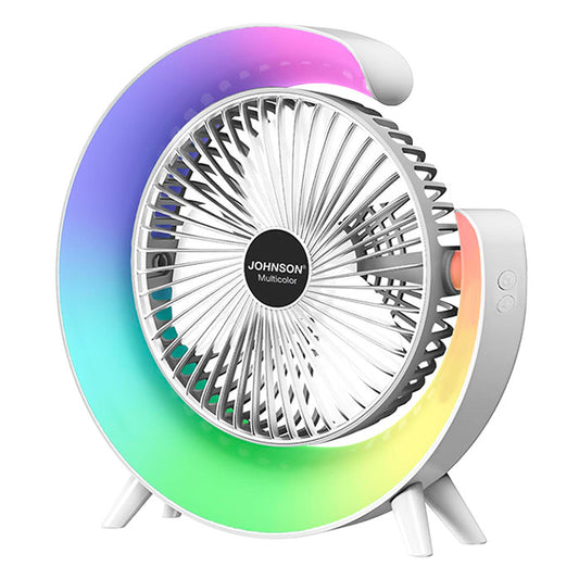 Johnson Multicolor Ventilatore Ricaricabile USB-C