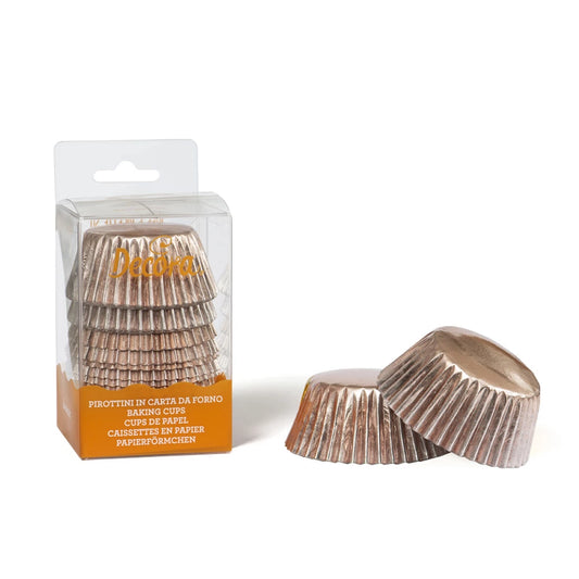 Decora - Pirottini muffin Rosa Gold