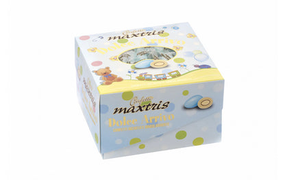 Maxtris - Vassoio Confetti Incartati Dolce Arrivo Celeste