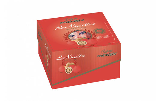 Maxtris - Vassoio Confetti Incartati Dolce Laurea Les Noisettes Rosso