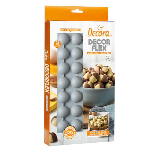 Decora - Stampo in silicone flessibile mezza sfera
