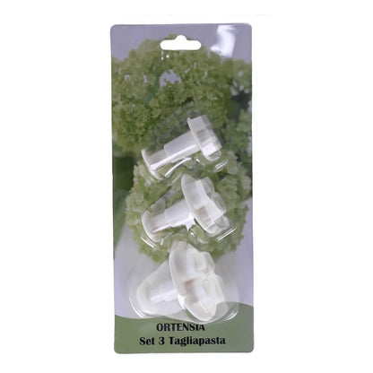 Graziano - Set da 3 Tagliapasta a forma di Ortensia