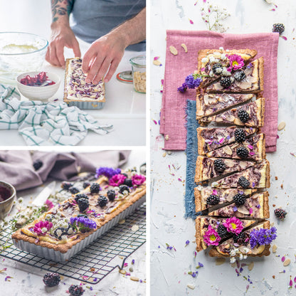 Decora - Stampo crostata con fondo mobile rettangolare stretto