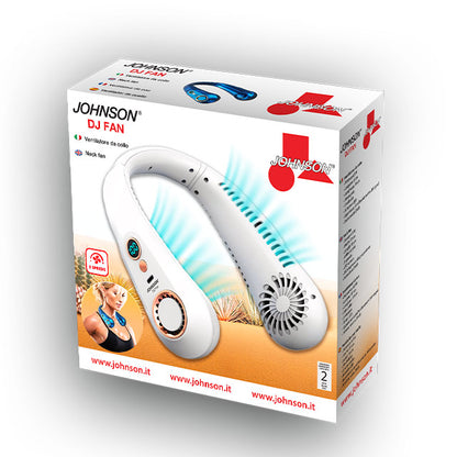 Johnson DJ FAN Ventilatore da Collo Ricaricabile USB-C